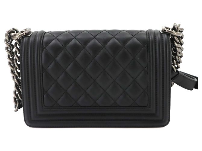 Chanel Boy Small Chain Schultertasche Schwarz - Ansicht 2