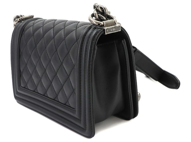 Chanel Boy Small Chain Schultertasche Schwarz - Ansicht 3