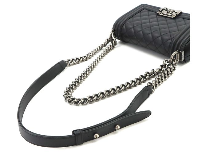 Chanel Boy Small Chain Schultertasche Schwarz - Ansicht 5