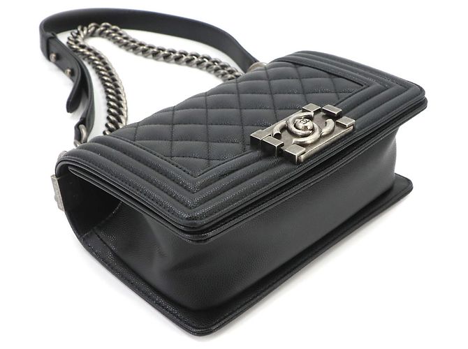 Chanel Boy Small Chain Schultertasche Schwarz - Ansicht 4