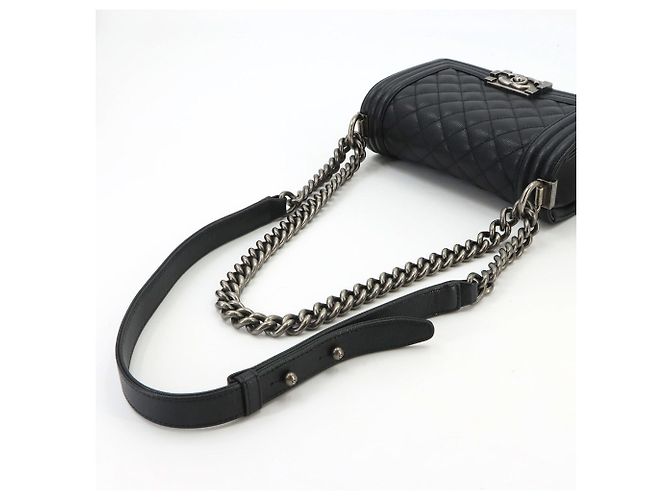 Chanel Boy Small Chain Schultertasche Schwarz - Ansicht 5