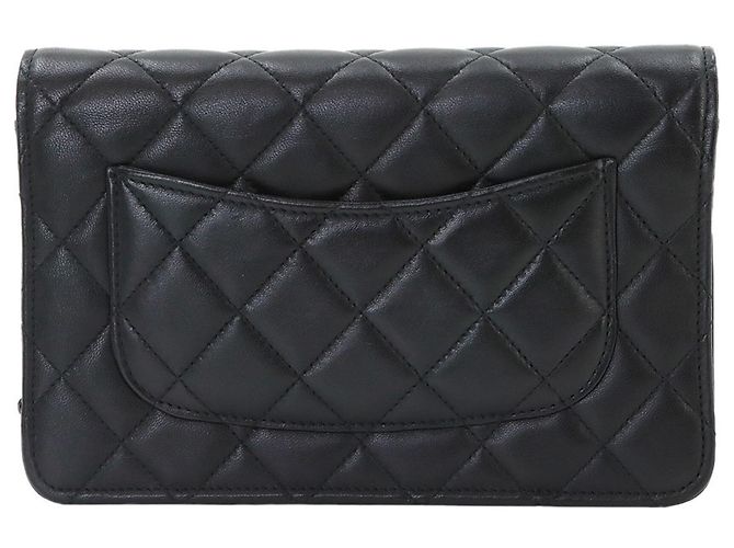 Chanel Matelassé Classic Chain Wallet Schwarz - Ansicht 2