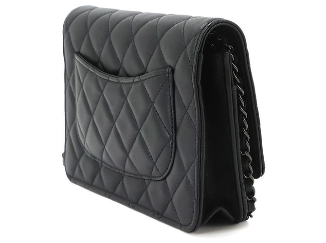 Chanel Matelassé Classic Chain Wallet Schwarz - Ansicht 3