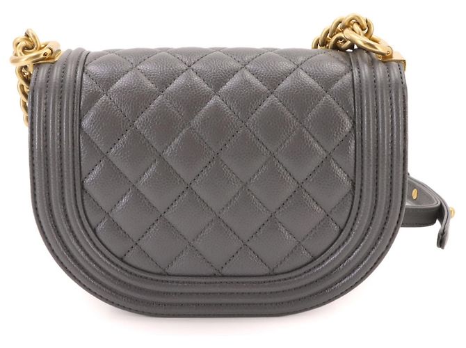 Borsa a tracolla Chanel Boy Small Chain Marrone - vista 2