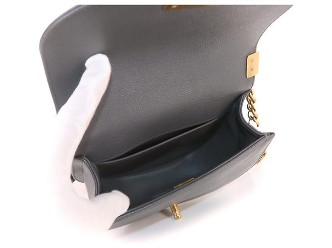 Borsa a tracolla Chanel Boy Small Chain Marrone - vista 6