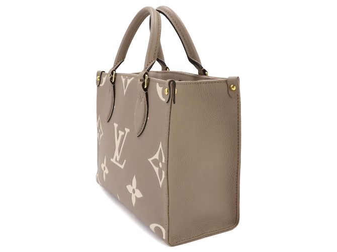 Louis Vuitton Onthego PM Bicolor Tote Grau - Ansicht 3