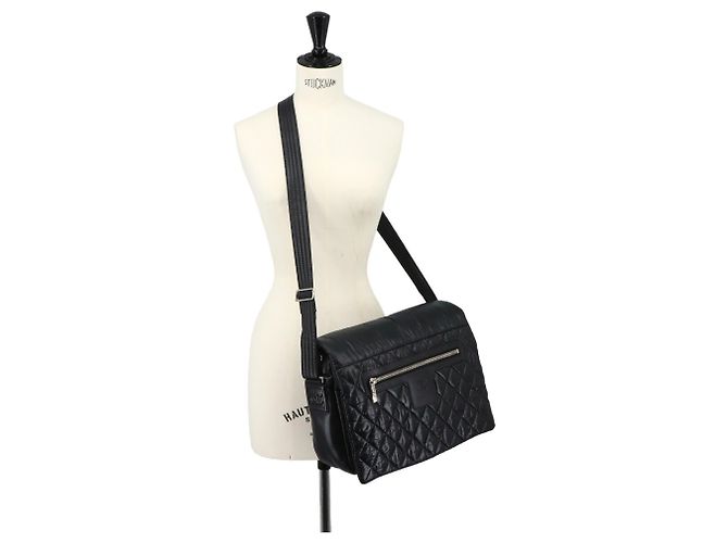 Borsa a spalla media Chanel Coco Cocoon Nero - vista 10