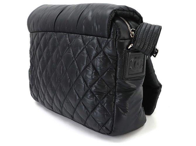 Borsa a spalla media Chanel Coco Cocoon Nero - vista 3