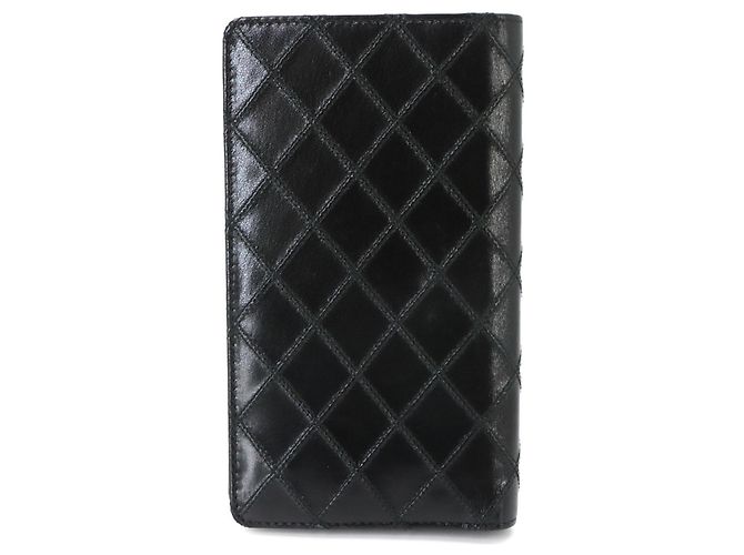 Chanel Bicolore Bi-Fold Long Wallet Black - view 3