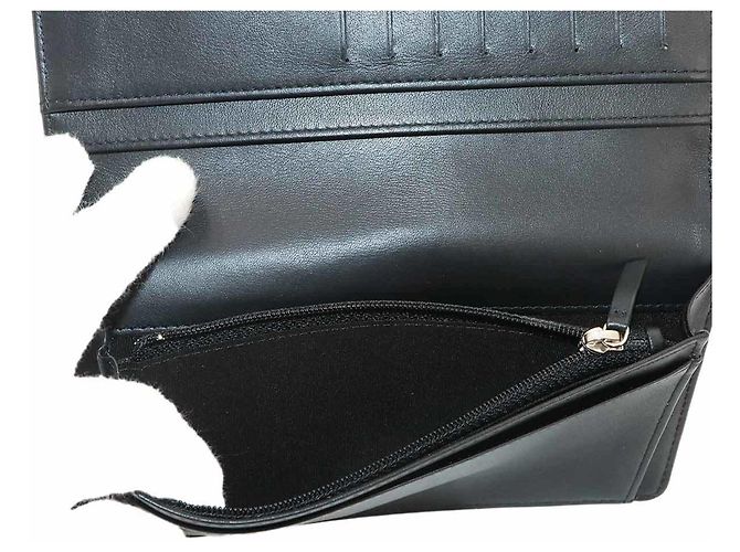 Chanel Bicolore Bi-Fold Long Wallet Black - view 7