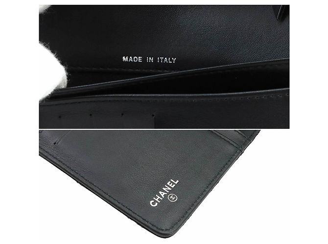 Chanel Bicolore Bi-Fold Long Wallet Black - view 9