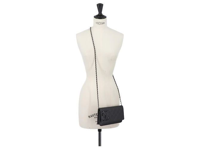 Portafoglio a catena Chanel Cambon Line Nero - vista 10