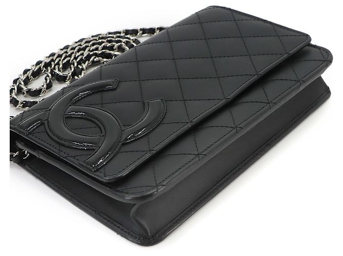 Portafoglio a catena Chanel Cambon Line Nero - vista 5