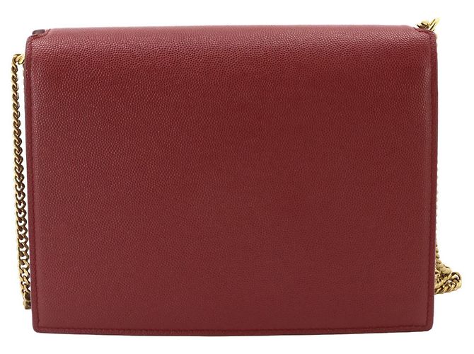 Autre Marque Borsa a tracolla con catena Saint Laurent Cassandre Envelope Rosso - vista 2