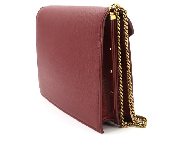 Autre Marque Borsa a tracolla con catena Saint Laurent Cassandre Envelope Rosso - vista 3