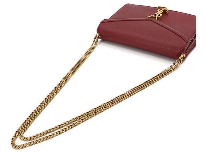 Autre Marque Borsa a tracolla con catena Saint Laurent Cassandre Envelope Rosso - vista 5