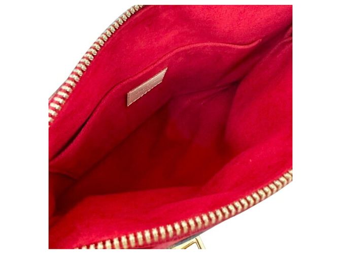 Borsa a mano Louis Vuitton Monogram Pallas BB M41241 in pelle Marrone Rosso - vista 6