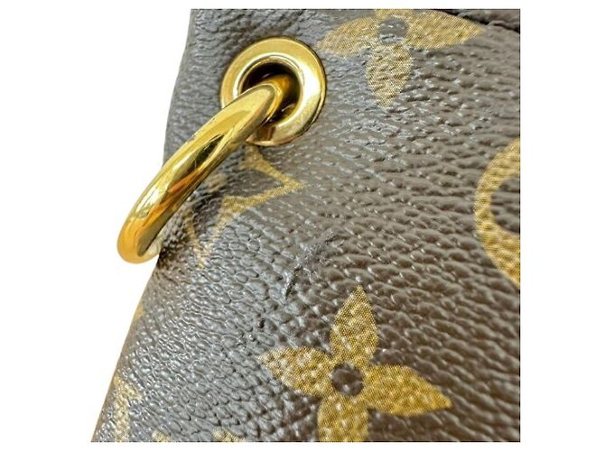 Borsa a mano Louis Vuitton Monogram Pallas BB M41241 in pelle Marrone Rosso - vista 8