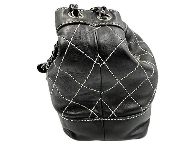 Chanel Wild Stitch Schultertasche Schwarz - Ansicht 4