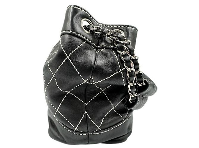 Chanel Wild Stitch Schultertasche Schwarz - Ansicht 5