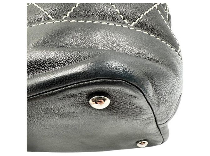 Chanel Wild Stitch Schultertasche Schwarz - Ansicht 8