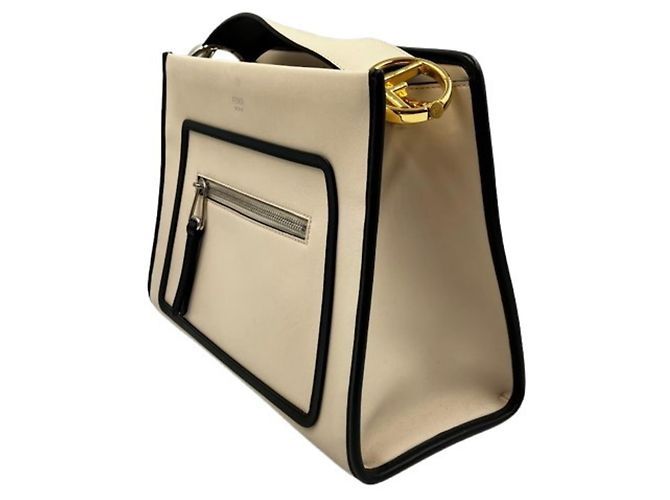 Borsa Fendi Runaway in Beige - vista 3