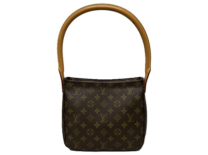 Borsa a tracolla Louis Vuitton Monogram Looping MM Marrone - vista 2