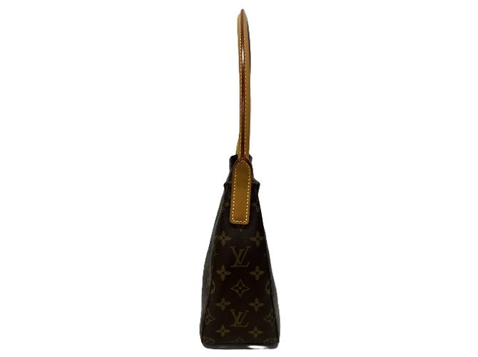 Borsa a tracolla Louis Vuitton Monogram Looping MM Marrone - vista 3