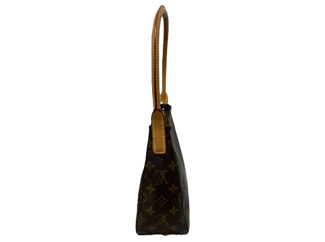 Borsa a tracolla Louis Vuitton Monogram Looping MM Marrone - vista 4