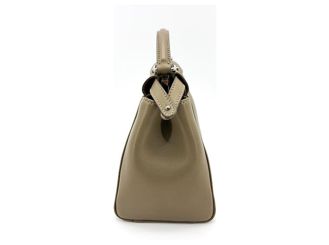 Fendi Peekaboo Ombre Leather Regular Beige - vista 3