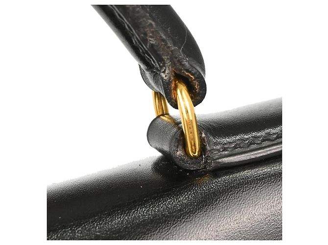 Hermès Hermes Kelly Black Box Calf with Gold Hardware 32 Nero - vista 3