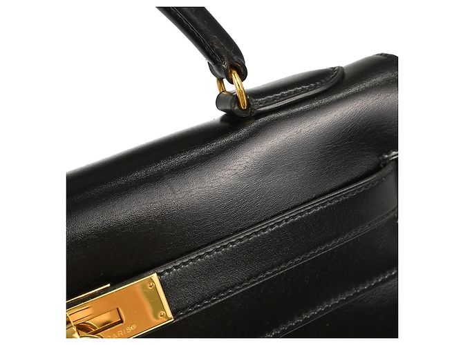 Hermès Hermes Kelly Black Box Calf with Gold Hardware 32 Nero - vista 4