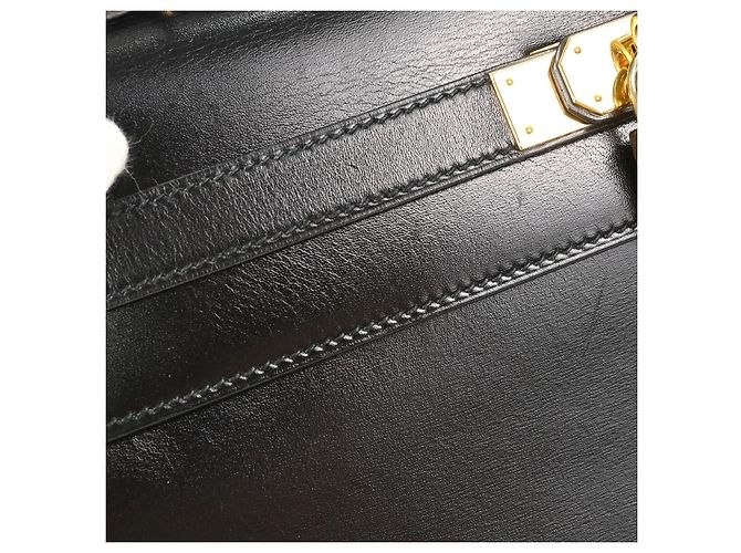 Hermès Hermes Kelly Black Box Calf with Gold Hardware 32 Nero - vista 6