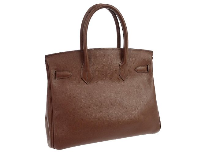 Hermès Hermes Birkin Brown Courchevel con Gold Hardware 30 Castaño - vista 2