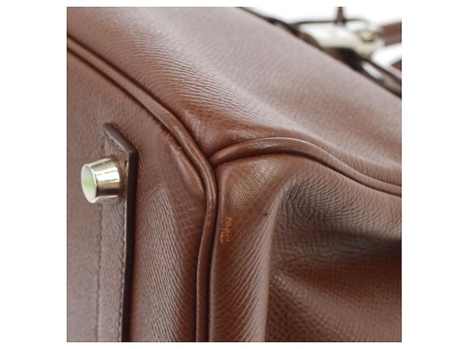 Hermès Hermes Birkin Brown Courchevel con Gold Hardware 30 Castaño - vista 3