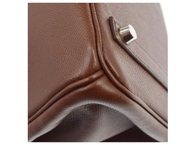 Hermès Hermes Birkin Brown Courchevel con Gold Hardware 30 Castaño - vista 4