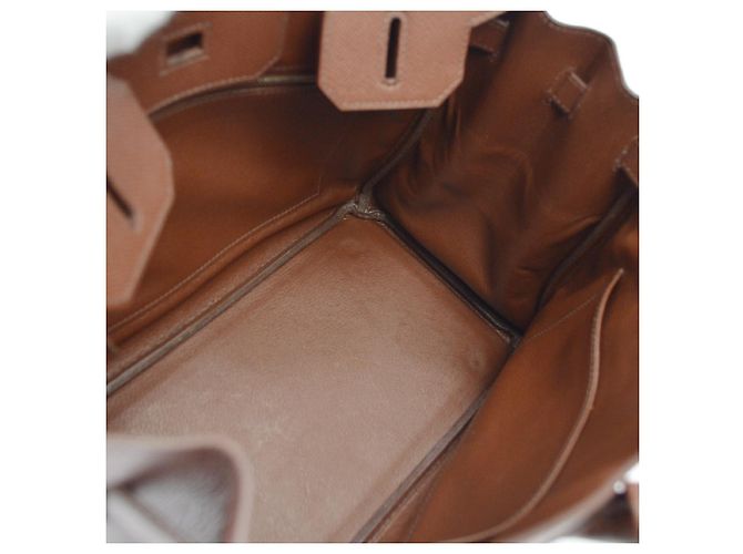 Hermès Hermes Birkin Brown Courchevel con Gold Hardware 30 Castaño - vista 5