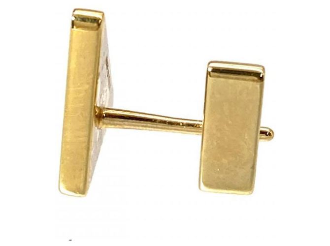 Prada Logo Emaille Metall-Stecker Ohrringe - Ansicht 2