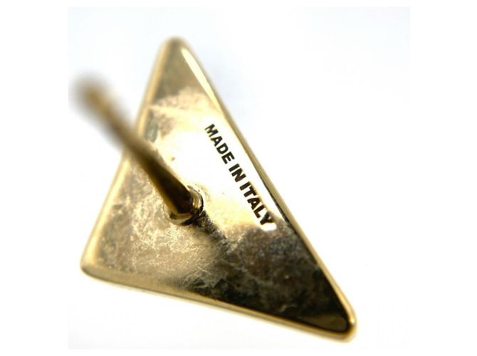 Prada Logo Emaille Metall-Stecker Ohrringe - Ansicht 6