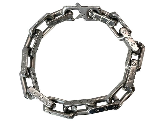 Louis Vuitton Monogram Chain Bracelet Silvery - view 2