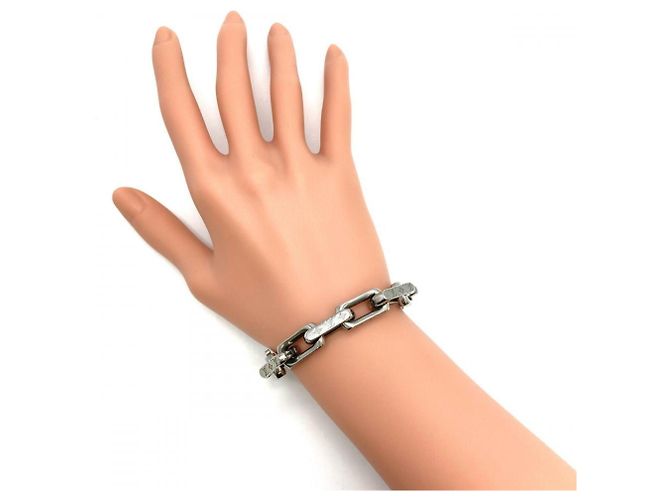 Louis Vuitton Monogram Chain Bracelet Silvery - view 6