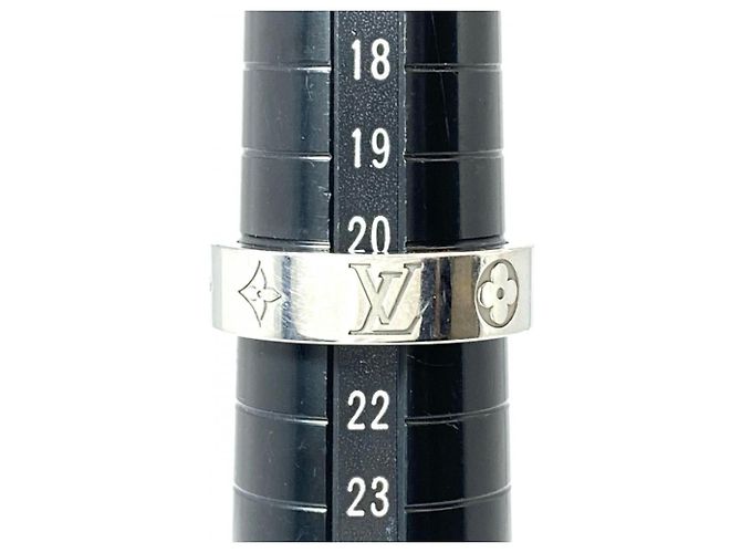 Bague LV Mosaic Band Louis Vuitton Argenté - vue 7