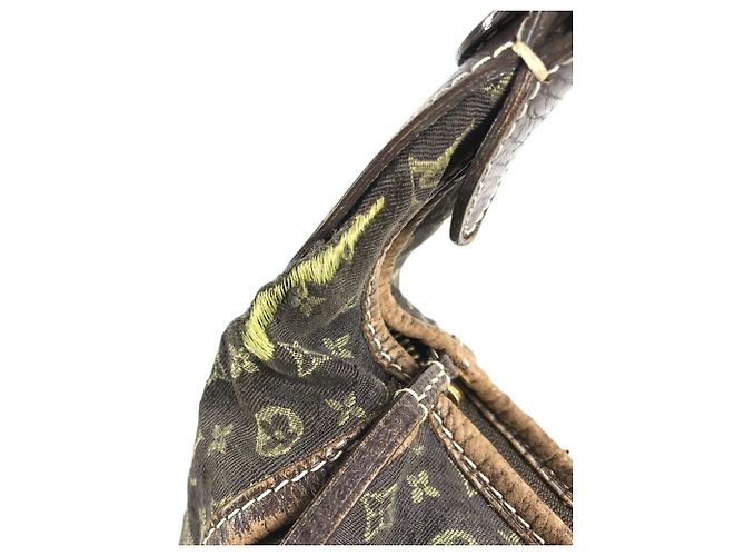 Louis Vuitton Monogram Mini Lin Manon MM Schultertasche Braun - Ansicht 8