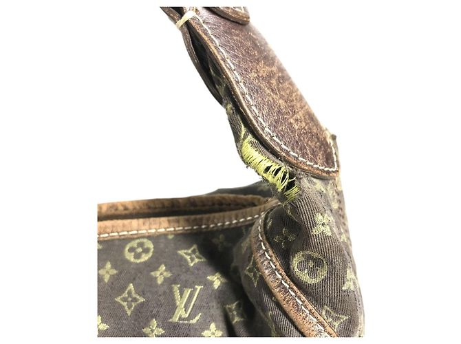 Louis Vuitton Monogram Mini Lin Manon MM Schultertasche Braun - Ansicht 9