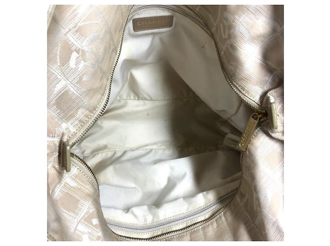 Borsa Tote Chanel New Travel Line Beige - vista 11