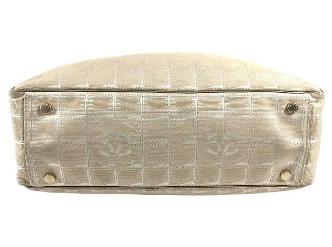 Borsa Tote Chanel New Travel Line Beige - vista 4
