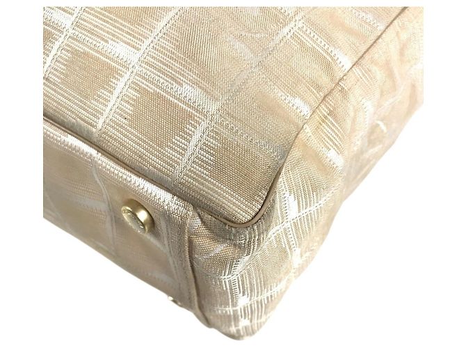 Borsa Tote Chanel New Travel Line Beige - vista 5