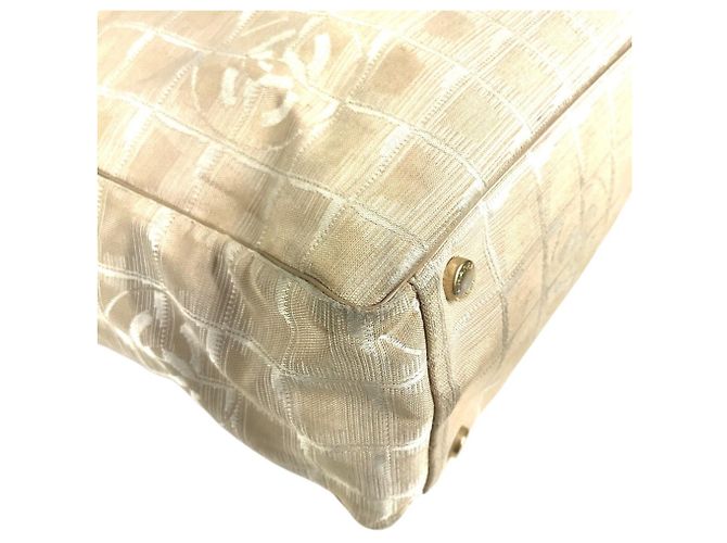 Borsa Tote Chanel New Travel Line Beige - vista 6