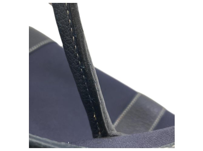 Hermès Hermes Garden Party PM Tote Bag Marineblau - Ansicht 10