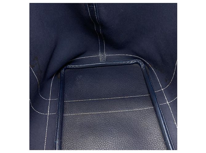 Hermès Hermes Garden Party PM Tote Bag Marineblau - Ansicht 7